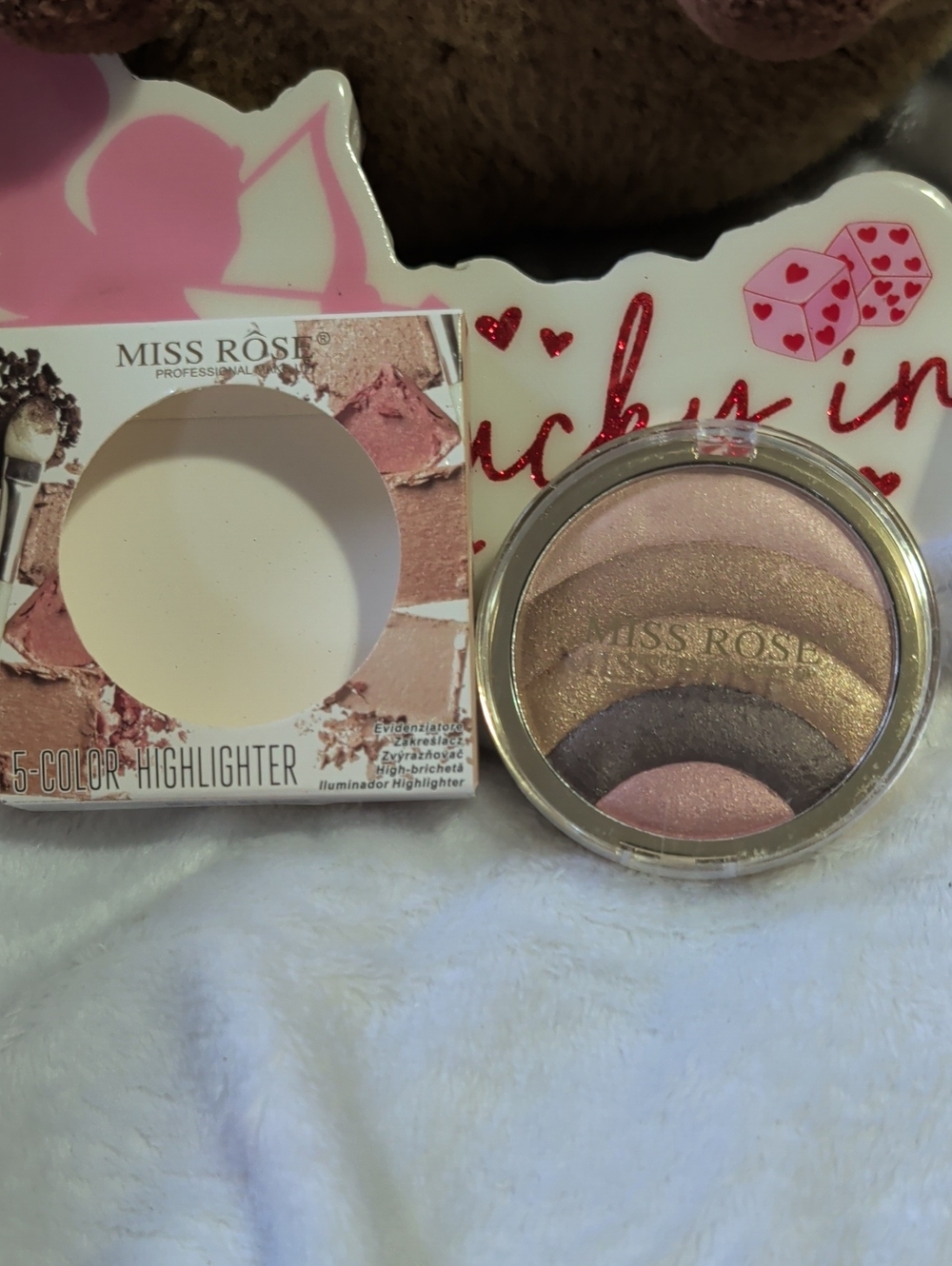 Hxssil Miss Rose 5 Color Baked Shimmer Eyeshadow Palette